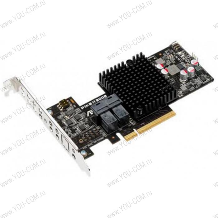 ASUS PIKE II 3008-8I 8 портов, LSI SAS 3008, RAID 0/RAID 1/RAID 10/RAID 1E , до 12GB/S