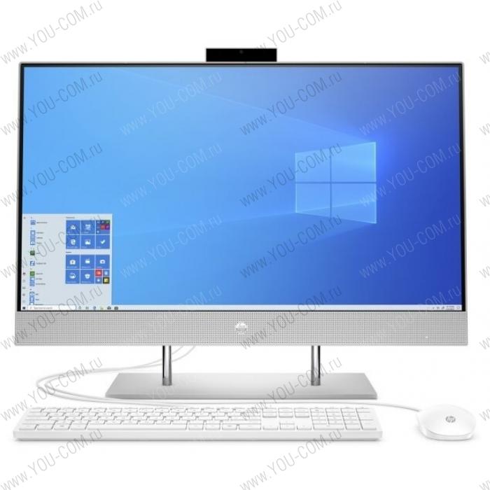 Моноблок HP 27-dp0025ur 14Q58EA#ACB NT 27" FHD(1920x1080) Pentium Gold G6400T, 4GB DDR4 2666 (1x4GB), SSD 128Gb, Intel Internal Graphics, noDVD, kbd&mouse wired, HD Webcam, Natural Silver, Win10, 1Y Wty