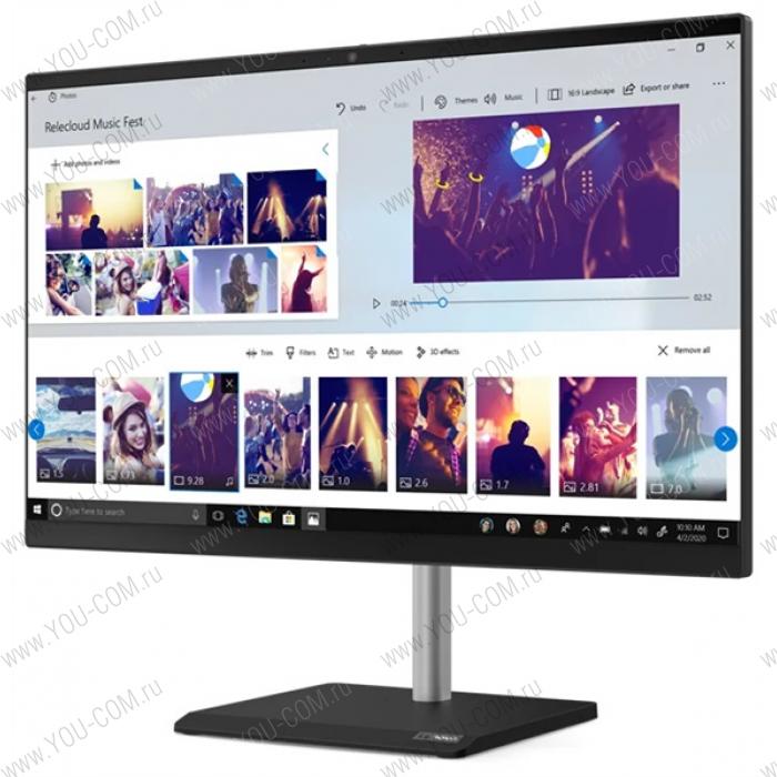 Моноблок Lenovo V50a-24IMB 11FJ0055RU All-In-One 23,8" i7-10700T, 8GB, 1TB 5400RPM, Intel UHD 630, WiFi, BT, DVD-RW, USB KB&Mouse, NoOS, 1Y OS