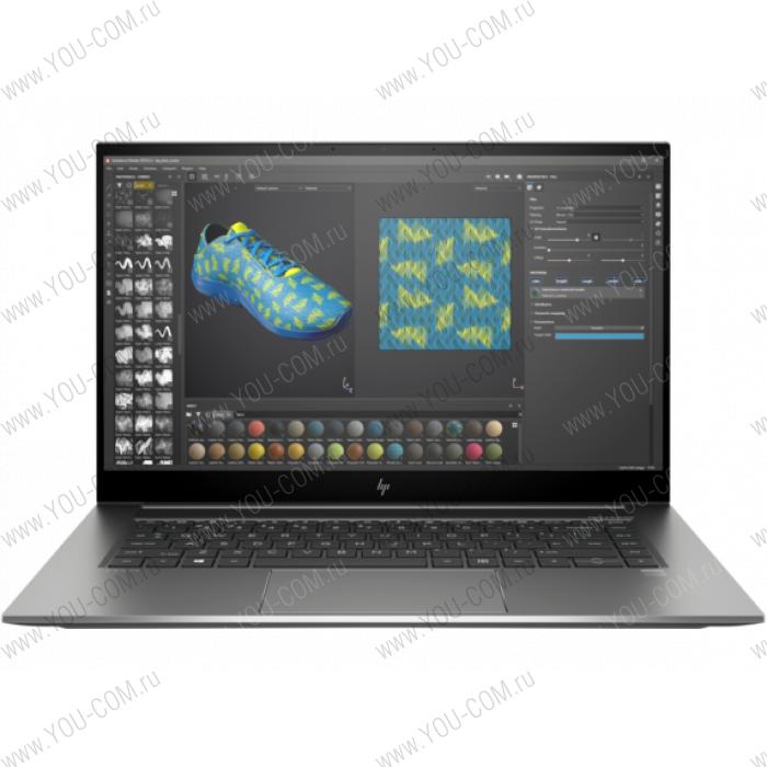 Ноутбук HP ZBook 15 Studio G7 1J3V7EA#ACB, Core i7-10750H 2.6GHz, 15.6" UHD (3840x2160) IPS DreamColor AG, nVidia Quadro T1000 4Gb GDDR6, 32Gb DDR4-2666(2), 512Gb SSD, 83Wh LL, FPR, 1,79kg, 3y, Silver, Win10Pro,