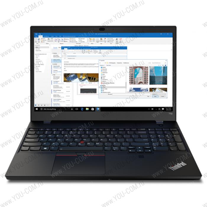 Ноутбук Lenovo ThinkPad T15p G1 T 20TN0018RT, 15.6" UHD (3840x2160) IPS AG 600N, i7-10750H 2.6G, 32GB DDR4 3200, 1TB SSD M.2, GTX 1050 3GB, WiFi 6, BT, NoWWAN, FPR, SCR, IR Cam, 6cell 48Wh, 135W Slim, Win 10 Pro, 3Y CI, 