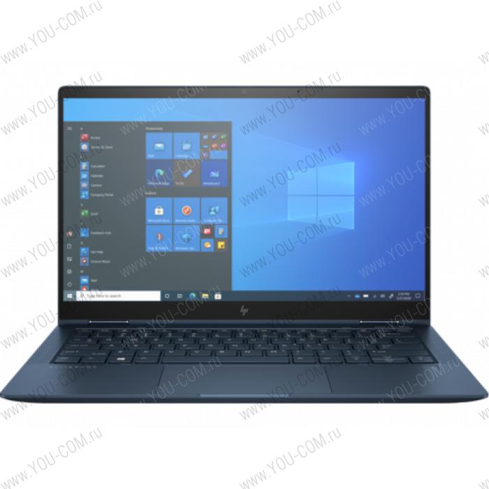 Ноутбук HP Elite Dragonfly G2 3C8E5EA#ACB, Core i7-1165G7 2.8GHz, 13.3" FHD (1920x1080) IPS Touch 400cd LP BV, 16Gb LPDDR4X-4266MHz, 512Gb SSD, Mg Case, Premium Kbd Backlit+SR, 56Wh, B&O Audio, 1kg, 3y, Galaxy Blue, Win10Pro,