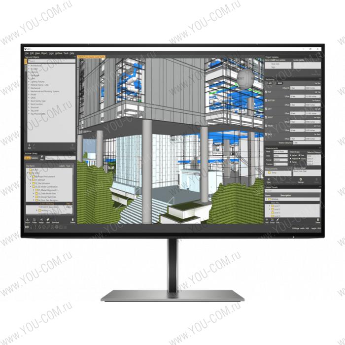 Монитор HP Z24n G3 24 Monitor 1920x1200, 16:10, IPS, 350 cd/m2, 1000:1, 5ms, 178°/178°, HDMI, USB, DisplayPort, 50/60 Hz, Height adjustable, Silver (repl. 1JS08A4, 1JS09A4)