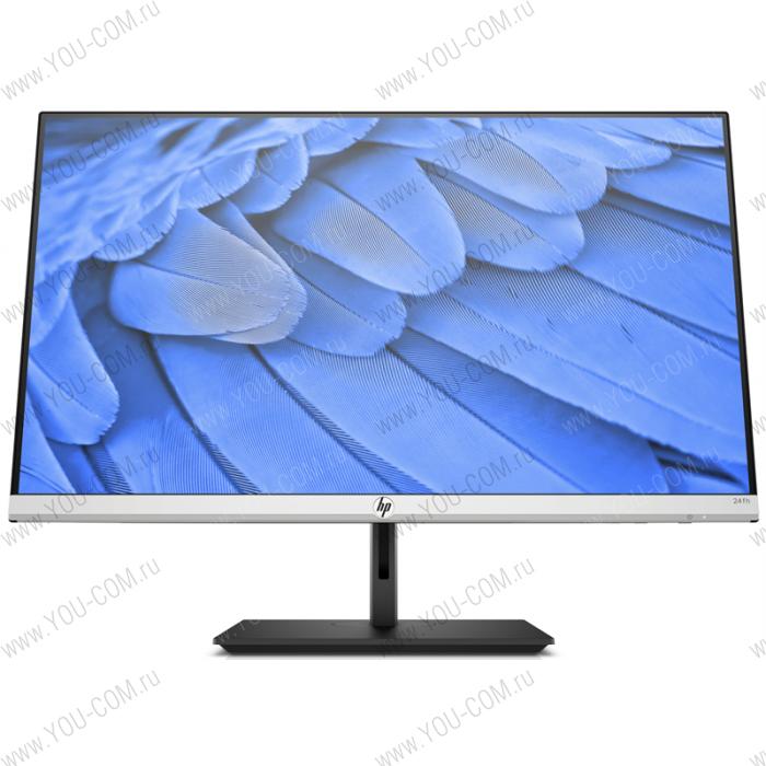 Монитор HP 24fh Display 23,8" Monitor 1920x1080 FHD, IPS, 16:9, 300 cd/m2, 1000:1, 5ms, 178°/178°, VGA, HDMI, FreeSync, 3-Sided Microedge, 75 Hz, height, Black&Silver