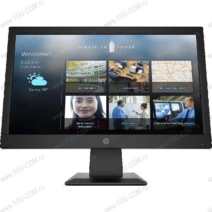 Монитор HP P19b G4 18,5 Monitor 1366x768 WXGA, TN, 16:9, 200 cd/m2, 600:1, 5ms, 90°/65°, VGA, HDMI, Tilt, Low Blue, Black, NEW (repl. 5YR89AA)