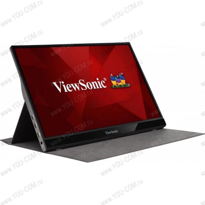 Монитор Viewsonic 15.6" VG1655 IPS Portable Monitor 1920x1080 6ms 250cd/m2 178°/178° 50Mln:1 60Hz mini-HDMI 2*USB-С колонки Pivot Tilt Сover-Сase Silver