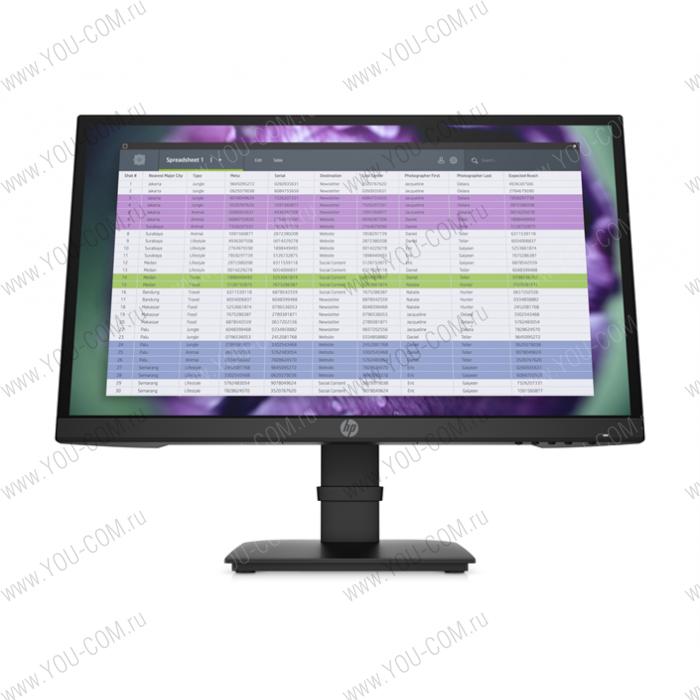 Монитор HP P22 G4 21,5 Monitor 1920x1080 FHD, IPS, 16:9, 250 cd/m2, 1000:1, 5ms, 178°/178°, DP, HDMI, VGA, Low Blue Light, Plug-and-Play, Black (repl. 5QG34AA)