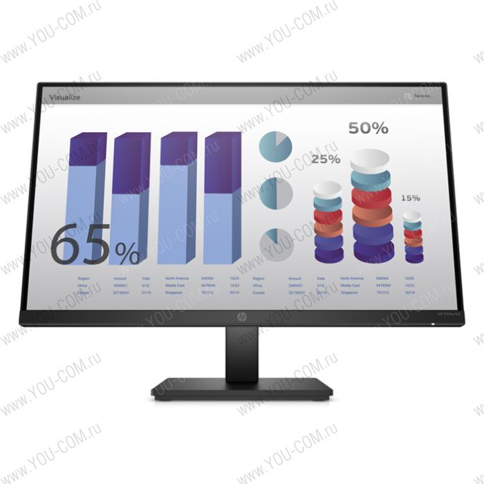 Монитор HP P24q G4 23,8 Monitor 2560x1440 QHD, IPS, 16:9, 250 cd/m2, 1000:1, 5ms, 178°/178°, HDMI, VGA, Plug-and-Play, height, Black