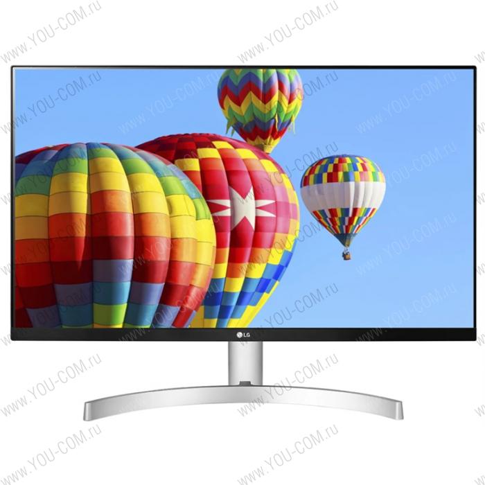 Монитор LG 23.8" 24ML600S-W IPS LED, 1920x1080, 1ms, 250cd/m2, Mega DCR, 178°/178°, VGA, HDMI, колонки, FreeSync, 75Hz, Tilt, Black-Silver-White