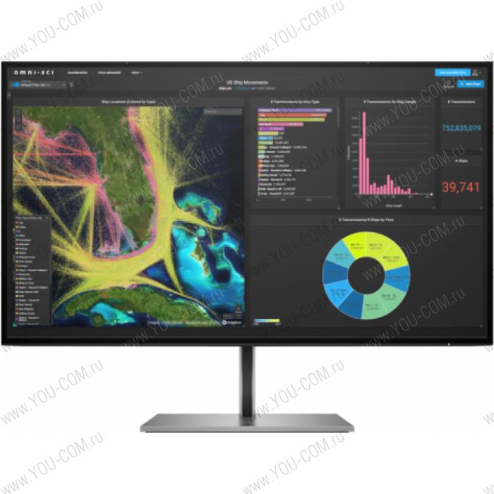 Монитор HP Z27k G3 4K 27" Monitor 3840х2160, 16:9, IPS, 350 cd/m2, 1000:1, 5ms, 178°/178°, HDMI, USB 3.1, DP, USB Type-C, 60 Hz, tilt, swivel, pivot, 6,2 kg (repl. 2TB68A4)