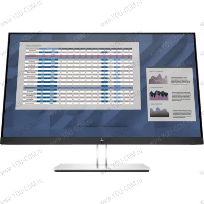 Монитор HP E27 G4 27 Monitor 1920x1080, 16:9, IPS, 250 cd/m2, 1000:1, 5ms, 178°/178°, VGA, DP, HDMI, USB Type-B,USB-A, height, tilt, swivel, pivot, Black&Silver (repl. 1FH50AA)