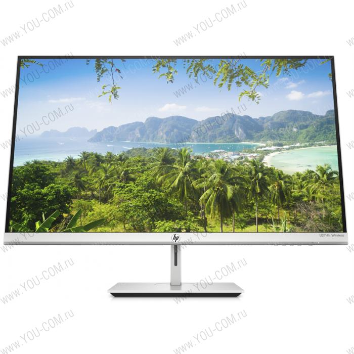 Монитор HP U27 Monitor 3840x2160 4K, IPS, 16:9, 300 cd/m2, 1000:1, 5ms, 178°/178°, USB A, HDMI, DP, Speakers, Wireless, FreeSync, 3-Sided Microedge, 60 Hz, height, Silver