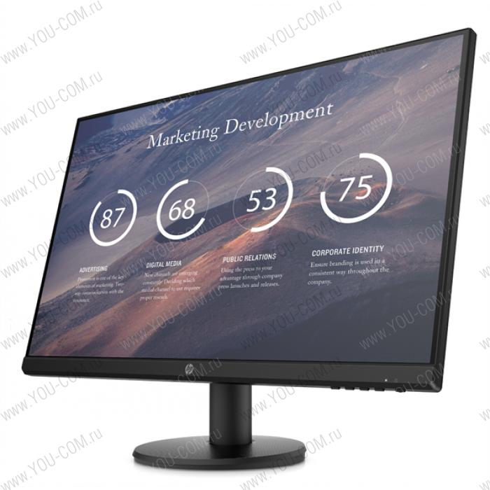 Монитор HP P27v G4 27 Monitor 1920x1080 FHD, IPS, 16:9, 300 cd/m2, 1000:1, 5ms, 178°/178°, VGA, HDMI, Tilt, Low Blue, Black Head, NEW (repl. 3PL17AA)