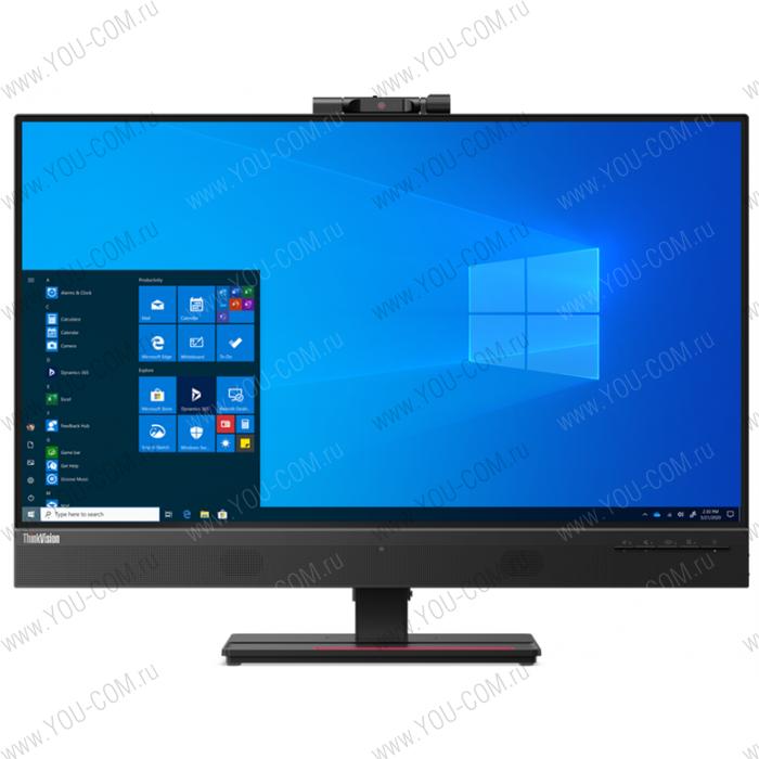 Монитор Lenovo ThinkVision T27hv-20 27" 16:9 QHD (2560x1440) IPS, 4ms, 1000:1, 350cd/m2, 178/178, 1xHDMI 1.4, 1xDP 1.2, 1xDP(Out) 1.2, 1xUSB-C, USB HUB(4xUSB 3.1), IR+ 1080p + Dual mic, Speakers, Tilt, 3YR