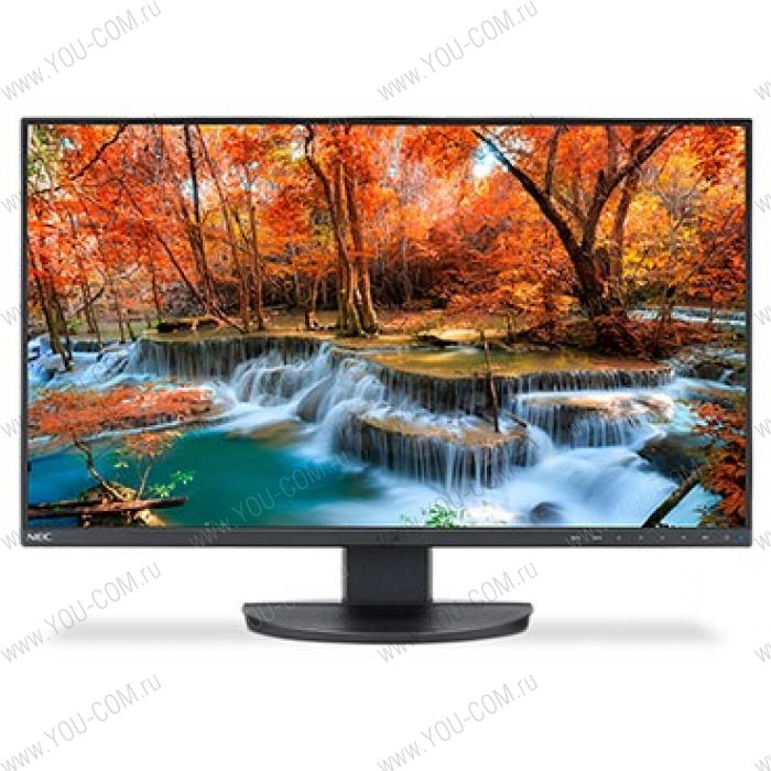 Монитор NEC 27" EA272F Bk/Bk (AH-IPS; 16:9; 250cd/m2; 1000:1; 6ms; 1920x1080; 178/178; VGA; HDMI;  DP;  DP out; USB-С; USB;; HAS 150mm; Swiv 170/170; Tilt; Pivot; Spk 2x1W)