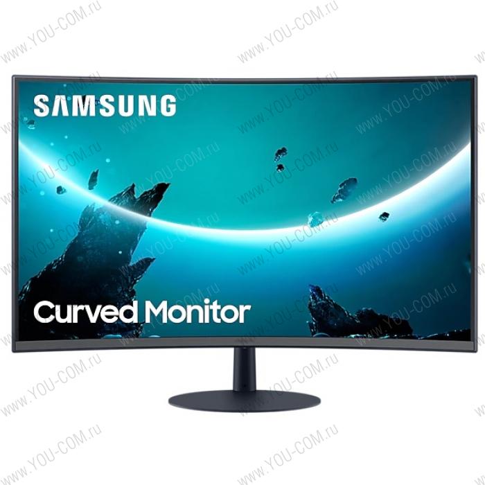 Монитор Samsung 27" C27T550FDI изогнутый VA LED 16:9 1920x1080 4ms 3000:1 250cd 178/178 D-Sub HDMI DP ММ AMD FreeSync 75Hz Dark Blue Gray