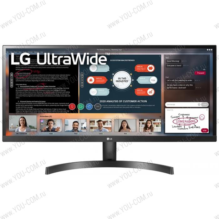 Монитор LG 34" 34WL50S-B IPS LED, 2560x1080, 5ms, 300cd/m2, Mega DCR, 178°/178°, 2*HDMI, HDR10, 75Hz, колонки, AMD FreeSync, Tilt, VESA, Black