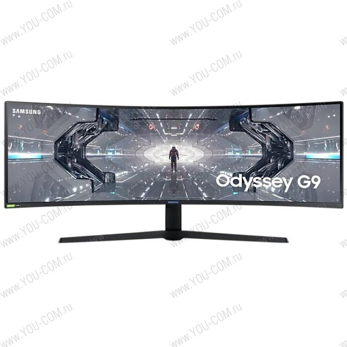 Монитор Samsung 49" LC49G95TSSI VA QLED изогнутый GAMING Odyssey G9 32:9 5120x1440 1ms 2500:1 420cd 178/178 HDMI 2*DP USB-hub 240Hz G-Sync HDR1000 Has Swivel Tilt VESA Black