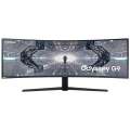 Монитор Samsung 49" LC49G95TSSI VA QLED изогнутый GAMING Odyssey G9 32:9 5120x1440 1ms 2500:1 420cd 178/178 HDMI 2*DP USB-hub 240Hz G-Sync HDR1000 Has Swivel Tilt VESA Black