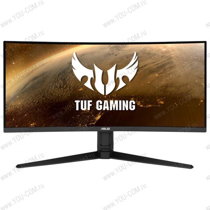 Монитор ASUS 34" VG34VQL1B VA LED изогнутый, 3440x1440, ProGaming, 1ms, 550cd/m2, 178°/178°, 100Mln:1, 165Hz, HDR10, 2*HDMI, 2*DP, USB-hub, колонки, HAS, Swivel, Pivot, Tilt, VESA, Black, 90LM06F0-B01170