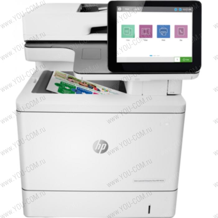 HP Color LaserJet Enterprise Flow MFP M578C (p/c/s/f,A4,1200dpi,38(38)ppm,1,25GB(print),512MB(scan),HDD320Gb,2trays100+550,ADF100,Duplex,Stapler,USB/GigEth,1ywarr,cart.5,5KB&3,5KCMYp.inbox,replB5L54A)