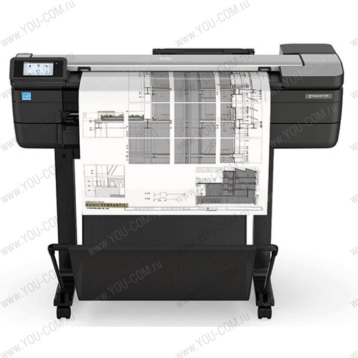 Широкоформатный принтер HP DesignJetT830 MFP (p/s/c, 24",4color,2400x1200dpi,1Gb,26sppA1,USB for Flash/GigEth/Wi-Fi,stand,mediabin,rollfeed,sheetfeed,tray50(A3/A4),autocutter,Scanner600dpi,24x109", repl. F9A28A)