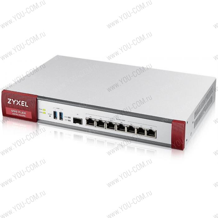 Межсетевой экран Zyxel USG FLEX 500, Rack, 7 конфигурируемых (LAN/WAN) портов GE, 1xSFP, 2xUSB3.0, AP Controller (8/72), Device HA Pro, NebulaFlex !AS+CF временно не работают в РФ и РБ!