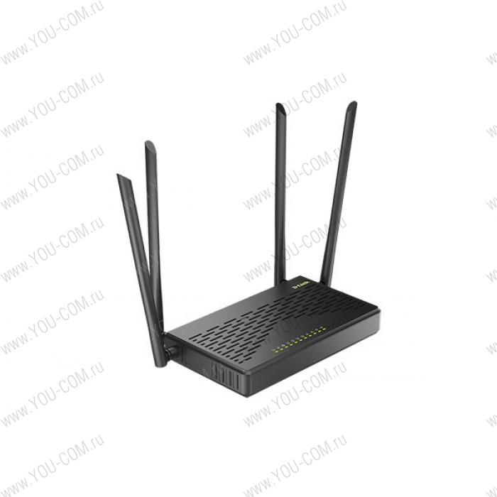 D-Link  DIR-825/GFRU/R3A, Wireless AC1200 Dual-Band Gigabit Router with 3G/LTE Support, 1 1000Base-X SFP WAN port, 4 10/100/1000Base-T LAN ports and 1 USB Port. 802.11b/g/n compatible, 802.11AC up t