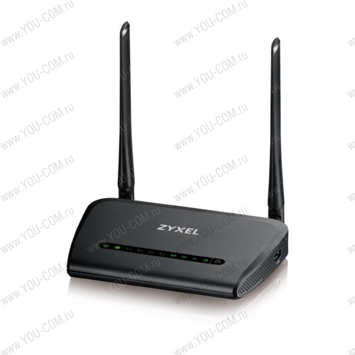 Гигабитный Wi-Fi маршрутизатор Zyxel NBG6515, AC750, 802.11a/b/g/n/ac (300+433 Мбит/с), 1xWAN GE, 4xLAN GE, USB2.0 (нет поддержки L2TP и PPTP)