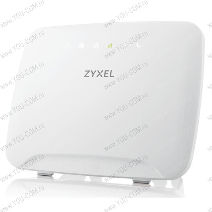 LTE Cat.6 Wi-Fi маршрутизатор Zyxel LTE3316-M604 v2 (вставляется сим-карта), 1xLAN/WAN GE, 3x LAN GE, 802.11ac (2,4 и 5 ГГц) до 300+867 Мбит/с, 1xFXS, 2 разъема SMA-F (для внешних LTE антенн)