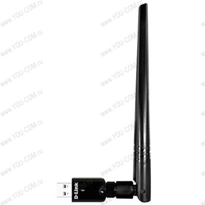 Wi-fi адаптер D-Link DWA-185/RU/A1A, Wireless AC1200 Dual-band MU-MIMO USB Adapter.802.11a/b/g/n and 802.11ac Wave 2, switchable Dual band 2.4 GHz or 5 GHz; Supports MU-MIMO; Up to 867 Mbps data transfer rate in
