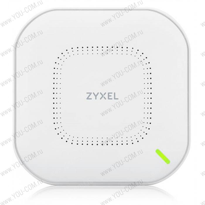 Гибридная точка доступа Zyxel NebulaFlex Pro WAX610D, WiFi 6, 802.11a/b/g/n/ac/ax (2,4 и 5 ГГц), MU-MIMO, антенны 4x4 с двойной диаграммой, до 575+2400 Мбит/с, 1xLAN 2.5GE, 1xLAN GE, PoE, защита от 4G