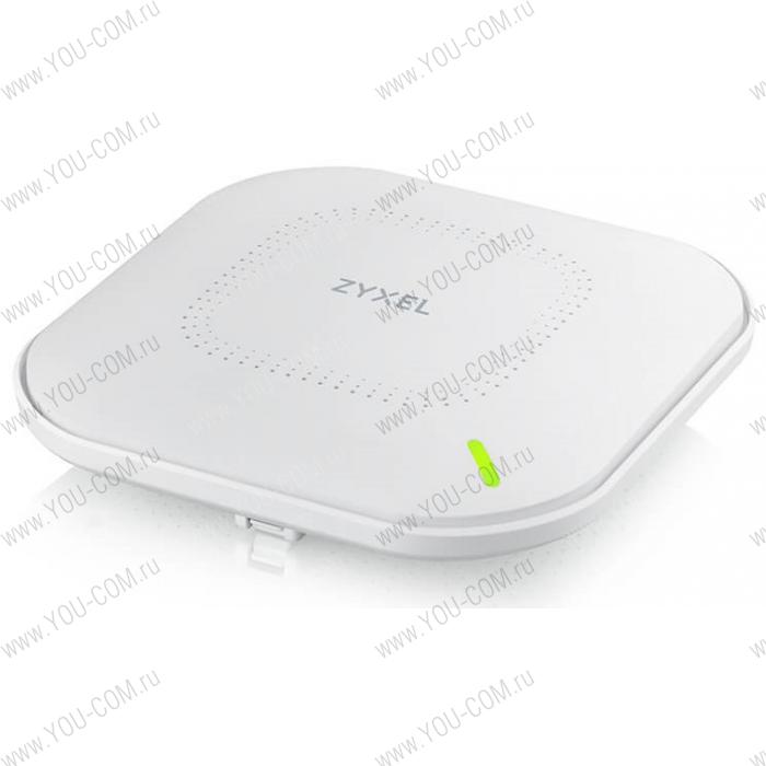 Гибридная точка доступа Zyxel NebulaFlex Pro WAX510D, WiFi 6, 802.11a/b/g/n/ac/ax (2,4 и 5 ГГц), MU-MIMO, антенны 2x2, до 575+1200 Мбит/с, 1xLAN GE, PoE, защита от 4G/5G