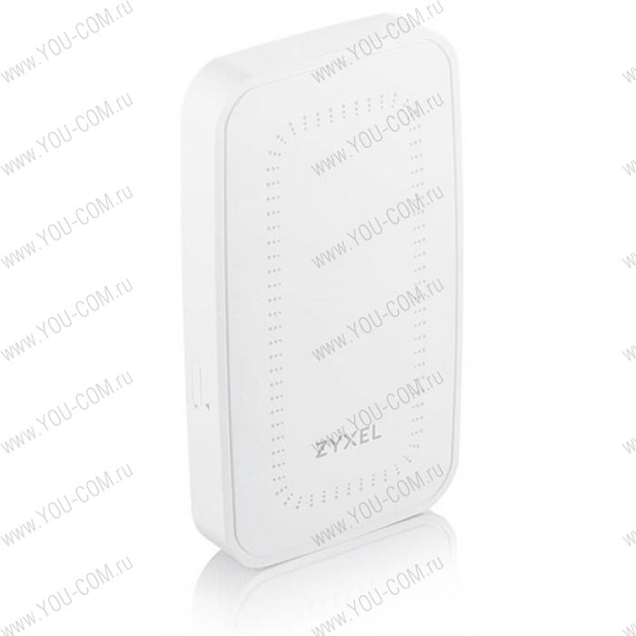 Гибридная точка доступа Zyxel NebulaFlex Pro WAC500H, Wave 2, 802.11a/b/g/n/ac (2,4 и 5 ГГц), MU-MIMO, настенная, антенны 2x2, до 300+866 Мбит/с, 3xLAN GE (1x PoE out), защита от 3G/4G, PoE