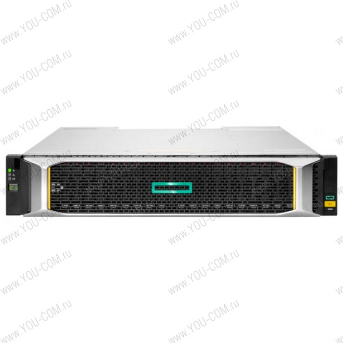 HPE MSA 2060 10GbE iSCSI SFF Storage (2U, up to 24SFF, 2xiSCSI Controller(4 host ports per controller), 2xRPS, w/o disk, w/o SFP, req. C8R25B)