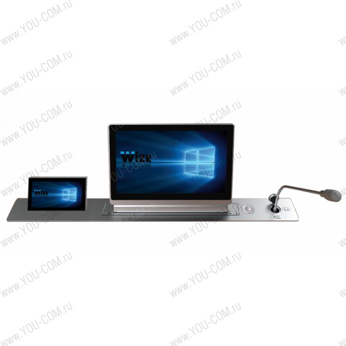 ДЕМО Моторизированный выдвижной монитор Brio Conference Wize Pro WR-15BRC Touch (black)
