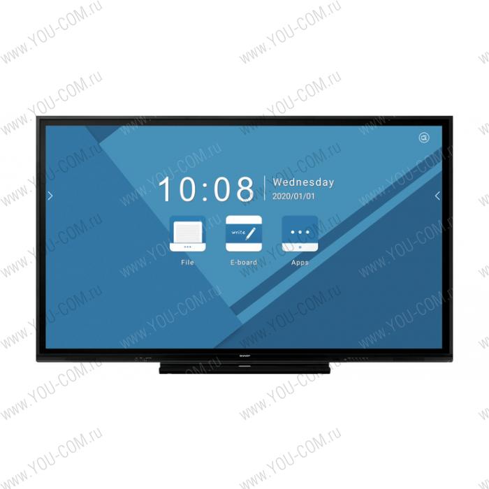 Интерактивная панель Sharp PN86HC1 ( Диагональ 86", Яркость 350 Кд\м2, Контрастность 1200 к 1, ЖК,Режим работы 16/7 )