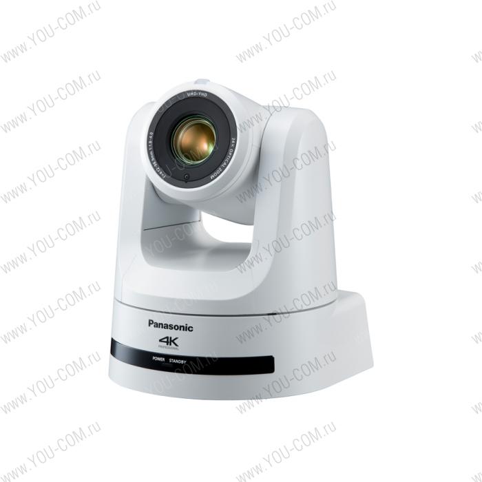 PTZ-камера Panasonic [AW-UE100WEJ] : 4K, NDI, 1/2.5-type MOS, 2160/50p, 12G SDI, поддержка SRT, белая 