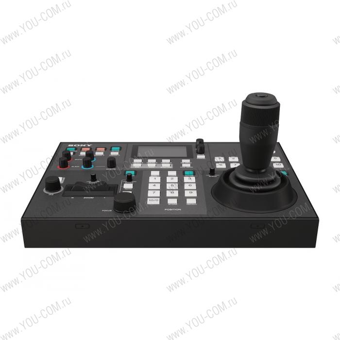 Пульт Sony [RM-IP500, RM-IP500/1] дистанционного управления PTZ-камерами: по IP-сети контроль до 100 совместимых роботизированных PTZ-камер серий BRC и SRG, контроллер автоматически назначает IP-адреса