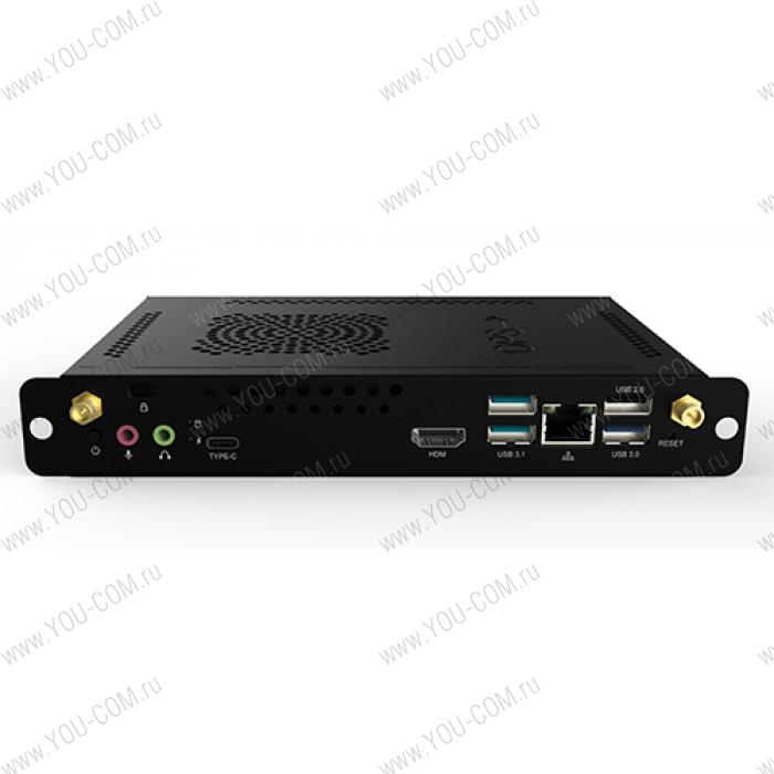 Встраиваемый компьютер OPS [OPS02103LMRU-W10PED] Lime i3-10110U : 2 ядра, 4 потока, базовая частота 2,10 GHz, максимальная частота 4,10 GHz, 8GB DDR4 2666, 256 GB NVME, HDMI 2.0, RS232, AX200, W10 PRO Education