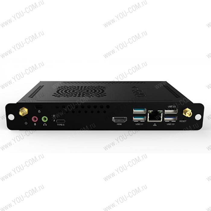 Встраиваемый компьютер OPS [OPS02105LMRU-W10P] Lime i5-10210U, 128GB SSD M2 NVME, 8GB 2666 DDR4, USB TypeC, USB 3.0, HDMI OUT 2.0, RS232, WIFI Intel AX200, W10 PRO