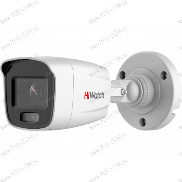 2Мп уличная цилиндрическая IP-камера DS-I250L (4 mm) с LED-подсветкой до 30м и технологией ColorVu 1/2.8'' Progressive Scan CMOS матрица; объектив 4мм; угол обзора 84°; механический ИК-фильтр; 0.001Лк@F1.0; H.265/H.265+/H.264/H.264+/MJPEG, ROI, коридорный режим, DWDR; 3D DNR; HLC, BLC; Smart ИК; видеобитрейт 32кбит/с-8Мбит/с; IP67; -40°C до +60°C; DC12В±25%/PoE(IEEE 802.3af); 4,5Вт макс. 