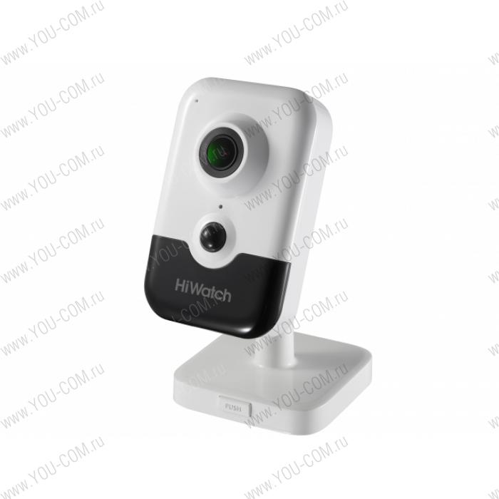 2Мп внутренняя IP-камера DS-I214W(B) (2.8 mm) c EXIR-подсветкой до 10м и WiFi 1/2.7'' CMOS матрица; объектив 2.8мм; угол обзора 107°; механический ИК-фильтр; 0.028 лк @F2.0; H.265+/H.265/H.264+/H.264/MJPEG, DWDR, 3D DNR, HLC, BLC; встроенный микрофон/ динамик; PIR-датчик; встроенный слот для microSD карты до 256Гб; G.711/G.722.1/G.726/MP2L2/PCM, видеобитрейт 32кбит/с -8Мбит/с; -10°C ...+40°C; 12В ±25%/PoE (802.3af); 6Вт макс.