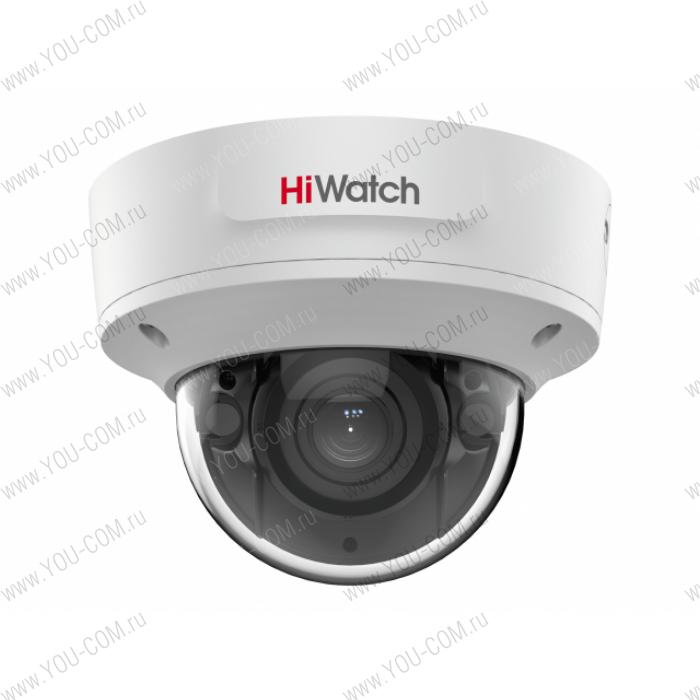 2Мп уличная купольная IP-камера IPC-D622-G2/ZS с EXIR-подсветкой до 40м 1/2.8"" Progressive Scan CMOS; моторизированный вариообъектив 2.8-12мм; угол обзора 106.6-31.7°; механический ИК-фильтр; 0.005лк@F1.6; сжатие H.265/H.265+/H.264/H.264+/MJPEG; тройной поток; 1920×1080@25к/с; WDR 120дБ, 3D DNR, BLC, ROI; motion detection 2.0, детектор лиц, вторжения в область и пересечения линии; слот для microSD до 256Гб; аудиовход/выход 1/1; тревожные вход/выход 1/1, 1 RJ45 10M/100M Ethernet; DC12В± 25%/PoE(802.3af); 12.5Вт макс; -40 °C...+60 °C; IP66; IK10; вес 0.88кг."