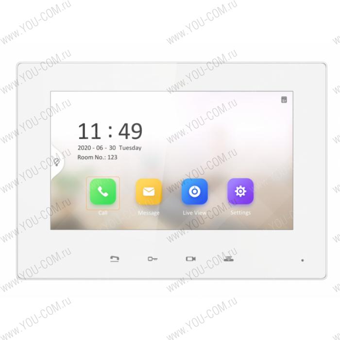 7“ IP видеодомофон VDP-H2201  7"" TFT LCD экран 1024*600; встроенные микрофон и динамик; тревожные входы 8; кнопки управления, 10M/100M Ethernet; DC12В/PoE; 6Вт; 0 °C...+55°C; 200 × 140 × 23.1 мм"