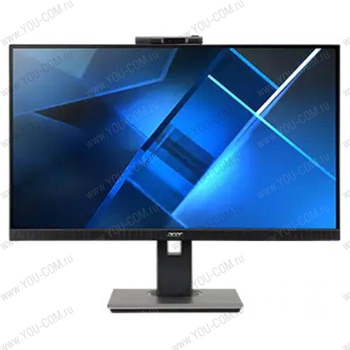 Мониторы 23,8" ACER (Ent.) B247YDbmiprczx, IPS, 1920x1080, 75Hz, 4ms, 178°/178°,VGA + HDMI + DP + USB3.0(1up 4down) + Webcam + Audio In/Out+ Колонки 2Wx2, FreeSync, HAdj 120mm, 2Wx2, Black/Darkgrey