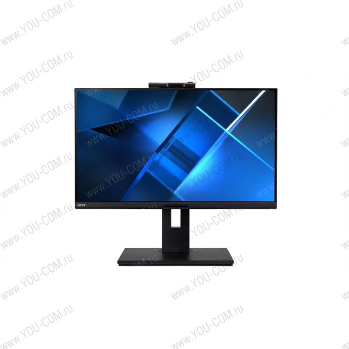 Монитор 23,8" ACER (Ent.) B248Ybemiqprcuzx, IPS, 1920x1080, 75Hz, 178°/178°, 4ms, 250nits, HDMI + DP + Type-C + DP Out + RJ45 + USB3.0x4 + USB-B(2up 4down) + Webcam + Колонки 2Wx2, HDR 10, HAdj 150mm