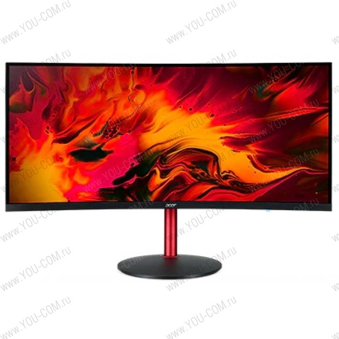 Монитор 34" ACER Nitro XZ342CKPbmiiphx 21:9 LED, VA, 3440x1440, 400 nits, 1ms (VRB), DisplayHDR 400, FreeSync, [144Hz(DP), 100Hz(HDMI)], H.Adj 150mm, 2xHDMI(2.0) + DP(1.4) + Audio out, 95% sRGB, Black