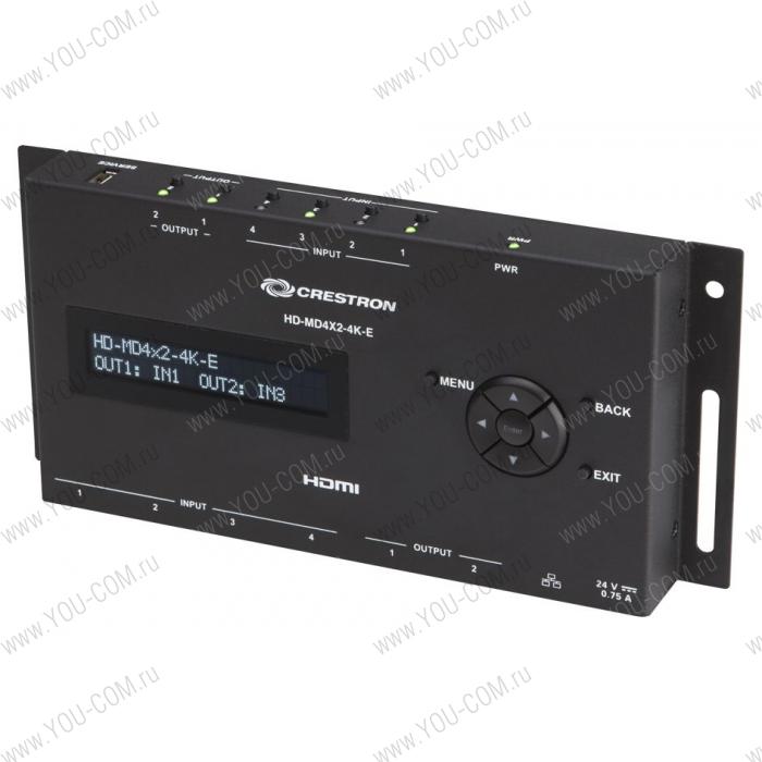 Матричный коммутатор Crestron HD-MD4X2-4K-E