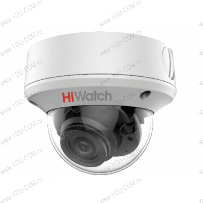 2Мп уличная купольная HD-TVI камера DS-T208S (2.7-13,5 mm) с EXIR-подсветкой до 60м 1/2.8"" CMOS матрица; моторизованный вариообъектив 2.7-13,5мм; угол обзора 102° - 31°; механический ИК-фильтр; 0.005 Лк@F1.2; WDR (120дБ), HLC, 3D DNR; Smart ИК; видеовыход: 1 х HD-TVI/AHD/CVI/CVBS; IP67, IK10; -40°С до +60°С; 12В DC±25%, 9.7Вт макс.